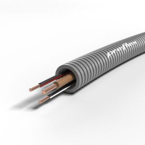 Preflex flexbuis 16mm / VD draad 1x2,5mm² + 2x1,5mm² / bruin, zwart/wit, zwart/rood / 100 meter