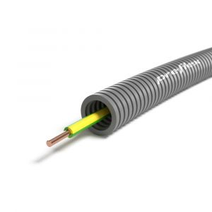 Preflex flexbuis 16mm / VD draad 1x2,5mm² / geel/groen / 100 meter