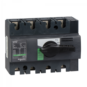 Schneider Electric Compact INS160 lastscheider | 160A, 4-polig met zwarte draaigreep | 28913