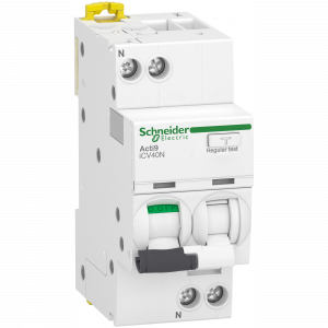Schneider Acti9 aardlekautomaat | 10A, 30mA, B-kar, 6kA, 1P+N | A9DG3610