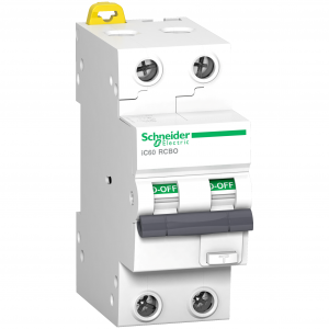 Schneider Acti9 aardlekautomaat | 20A, 30mA, C-kar, 10kA, 2-polig | A9D17220