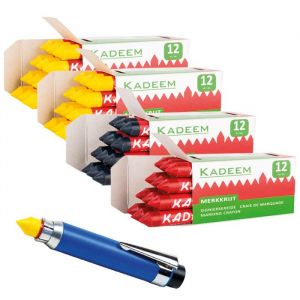 KADEEM 55351070 MERKKRIJT SET 4DOOS +HOUDER