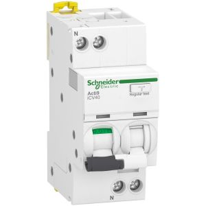 Schneider Acti9 aardlekautomaat | 10A, 30mA, C-kar, 1P+N | A9DC2610