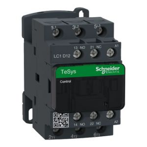 Schneider Electric LC1D12V7 – TeSys D Contactor 12A | 3-polig (3NO) | 400 V AC spoel | Paneel/DIN-rail