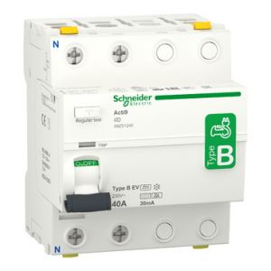 Schneider Acti9 aardlekschakelaar | 40A, 30mA, Type B-EV, 2-polig | A9Z51240