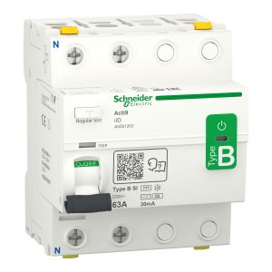 Schneider Acti9 aardlekschakelaar | 63A, 30mA, Type B-SI, 2-polig | A9Z61263