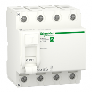 Schneider aardlekschakelaar / 4-polig, 30mA, 63A / Resi9 / R9R35463
