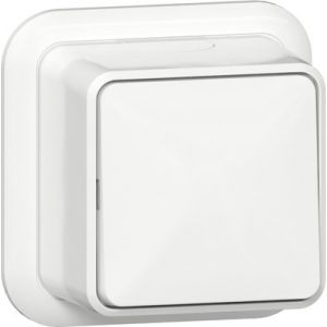 Gira kruisschakelaar opbouw wit / 310711