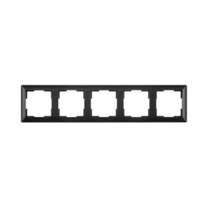 ION 5-voudig afdekraam J1 Mat Zwart 80.301.516