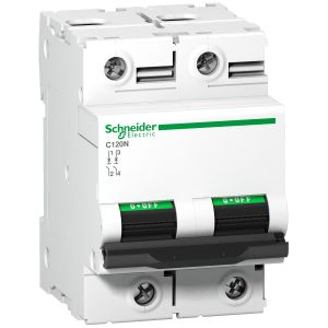 Schneider Acti9 installatieautomaat C-kar 2P 125A 10kA – C120N (A9N18363)