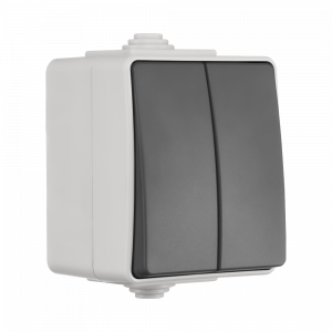 ION Industries opbouw serieschakelaar grijs - 55.100.030