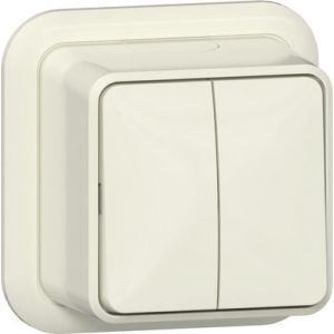 Gira serieschakelaar opbouw crème / 310510