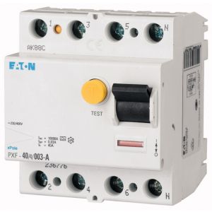 Eaton aardlekschakelaar / 4-polig, 30mA, 40A / 40/4/003-A