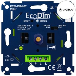 ECO-DIM.07 Led dimmer Matter druk/draai 0-250W (RLC)