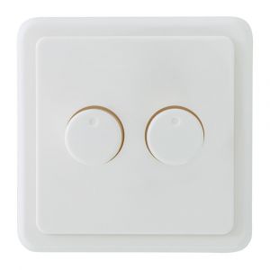 Duo dimmerknop PEHA incl. centraalplaat en raamwerk
