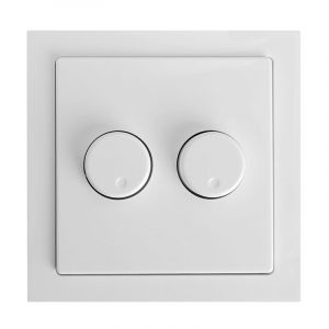 Duo dimmerknop Busch-Jaeger Future Linear incl. centraalplaat en