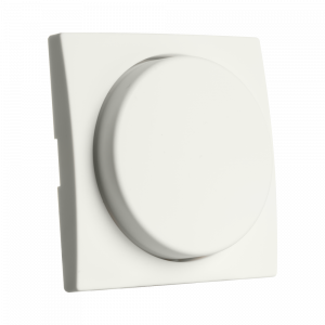 ION Centraalplaat Dimmerknop Enkelvoudig E1 Mat Alpin Wit 20.302.315