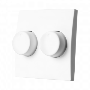 ION Centraalplaat Dimmerknop Duo E1 Alpin Wit 20.302.414