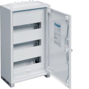 Hager veldverdeler met 36 modules, 1 kolom van 3 rijen, 500x300mm (HxB), FWQ31P