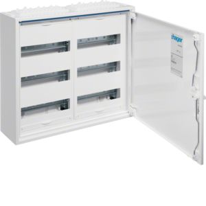 Hager veldverdeler met 72 modules, 2 kolommen van 3 rijen, 500x550mm (HxB), FWQ32P