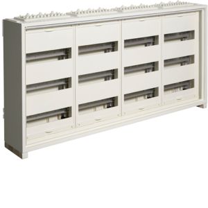 Hager veldverdeler met 108 modules, 4 kolommen van 3 rijen, 500x1050mm (HxB), FWQ34P1