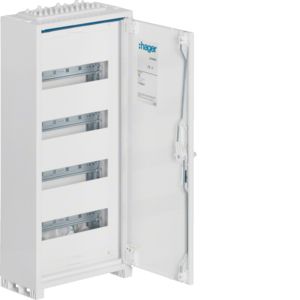 Hager veldverdeler met 48 modules, 1 kolom van 4 rijen, 650x300mm (HxB), FWQ41P