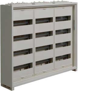 Hager veldverdeler met 144 modules, 3 kolommen van 4 rijen, 650x800mm (HxB), FWQ43P1
