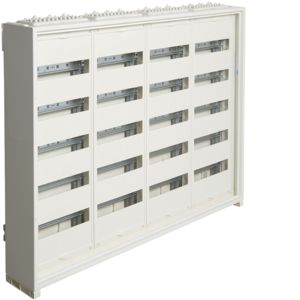 Hager veldverdeler met 240 modules, 4 kolommen van 5 rijen, 800x1050mm (HxB), FWQ54P1