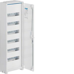 Hager veldverdeler met 72 modules, 1 kolom van 6 rijen, 950x300mm (HxB), FWQ61P