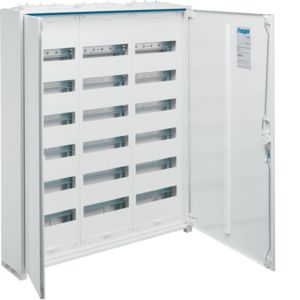 Hager veldverdeler met 216 modules, 3 kolommen van 6 rijen, 950x800mm (HxB), FWQ63P