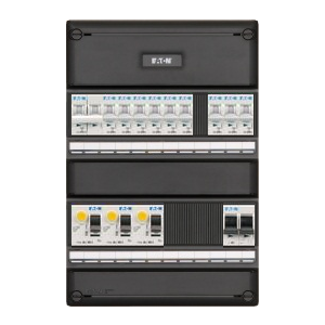 Groepenkast Eaton 10 Groepen 9 x Lichtgroepen + Fornuisgroep 1 Fase I-93G14F0-HS-64