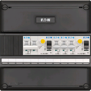 Groepenkast Eaton | 4 Groepen 3 x Lichtgroepen 1 x Fornuisgroep | 1 Fase | I-32G14F0-0S-44 