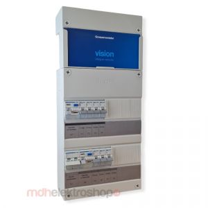 Groepenkast Hager Vision 7 Groepen 1 Fase 2ALS2P30 4L+3L HS