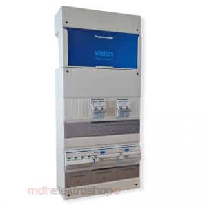 Groepenkast Hager Vision 4 Groepen 3 Fase 2ALS4P30 2L+2L HS
