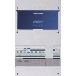 Groepenkast Hager | 4 Groepen 4 x Lichtgroepen 1 x Beltransformator | 1 Fase | VKG400A-T