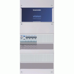 Hager uitbreidingskast, 1 fase met 4 groepen, alt. voor VKG400H
