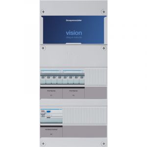Hager uitbreidingskast, 3 fase met 2 krachtgroepen, alt. voor VKG000U-KK