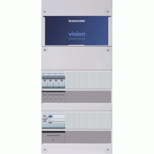 Hager uitbreidingskast, 3 fase met 4 groepen, alt. voor VKG400U
