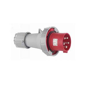 CEE stekker, IP67, 63A, 5-polig, 400V, 6h, rood