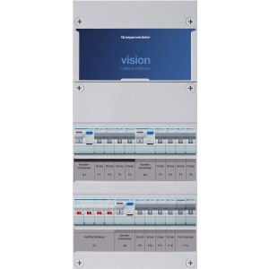 Groepenkast Hager | 13 Groepen 12 x Lichtgroepen 1 x Fornuisgroep | 3 Fase | VKG444L-F
