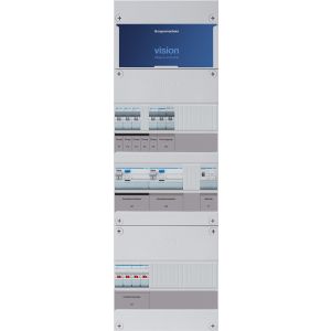 Groepenkast Hager | 5 Groepen 4 x Lichtgroepen 1 x Fornuisgroep 1 x Beltransformator | 3 Fase | VKG31M-FT
