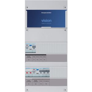 Groepenkast Hager | 3 Groepen 2 Lichtgroepen 1 x Fornuisgroep | 1 Fase | VKG11E-F