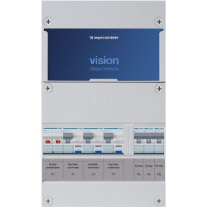 Groepenkast Hager | 6 Groepen 6 x Lichtgroepen | 1 Fase | VKG033A 