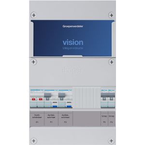 Groepenkast Hager | 4 Groepen 4 x Lichtgroepen | 1 Fase | VKG022A