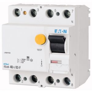 Eaton aardlekschakelaar / 4-polig, 300mA, 40A / FRCMM-40/4/03-G/F / 187421