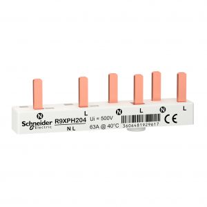 Schneider kamrail / aardlekschakelaar + 2 groepen / Per stuk / Resi9 / R9XPH204