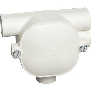 ABB HAF 4210-D S - T-lasdoos dubbel rechts 4x16mm incl. deksel - gerecycled kunststof - 1SPA007100F9670