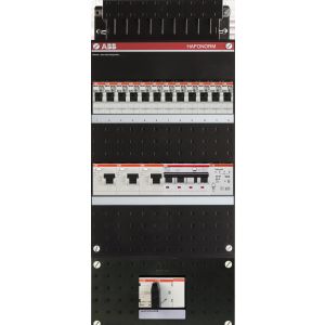 Groepenkast ABB Hafonorm | 13 Groepen 12 x Lichtgroepen 1 x Aardlekautomaat + Beltrafo | 3 Fase | 1SPF006907F1769