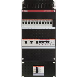 Groepenkast ABB Hafonorm | 12 Groepen 11 x Lichtgroepen 1 x Aardlekautomaat + Beltrafo | 3 Fase | HAD343433-222+HS404CT