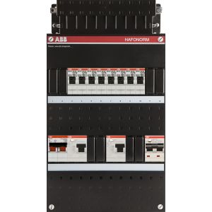 ABB Hafonorm PV-Groepenkast | HS 40A - 8 groepen - 2 x ALS 63A, 30mA - 1 x ALA B16 300mA | 1-Fase | 1SPF006972F0019